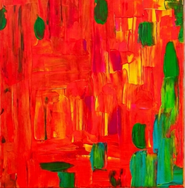 100x70 cm acrílico em canvas